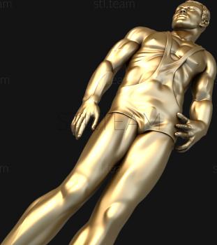 3D model Wrestler (STL)